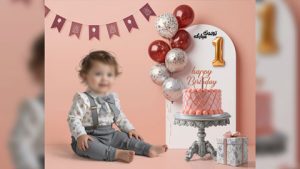 بک گراند آتلیه جشن تولد یک سالگی 522