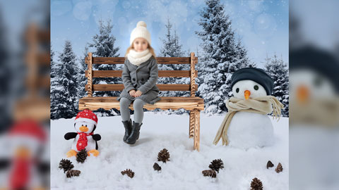 بک گراند زمستانی فانتزی