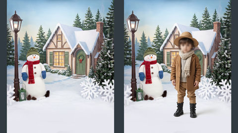 بک گراند زمستانی فتوشاپ