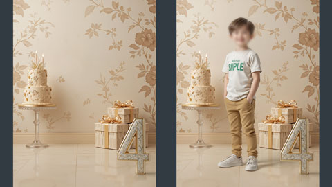 بک گراند تولد کودکانه پسرانه 511