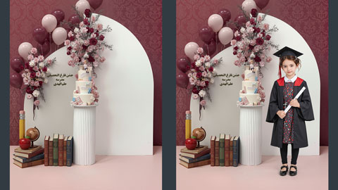 بک گراند جشن الفبا و فارغ التحصیلی جدید 835