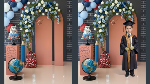 بک گراند جشن الفبا و فارغ التحصیلی مدرسه 833