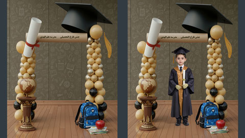 بک گراند جشن الفبا پیش دبستانی 828