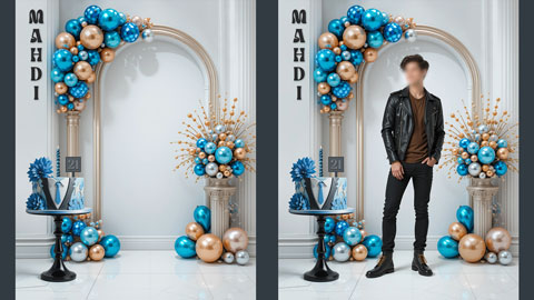 بک گراند جشن تولد بزرگسال مردانه 508