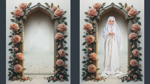 بک گراند جشن تکلیف دخترانه 906