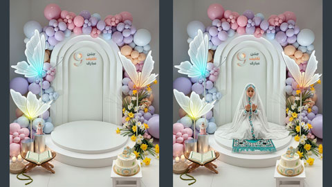 بک گراند جشن تکلیف دخترانه 927