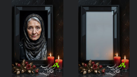 بک گراند یادبود ختم مادر 1206